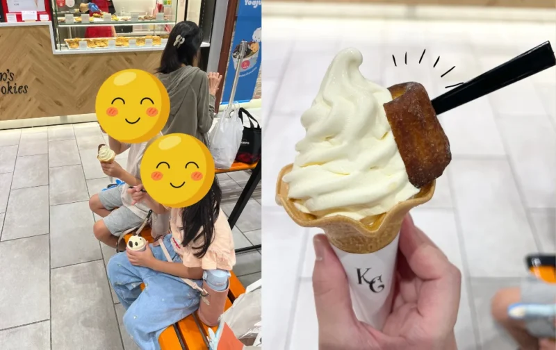 カヌレ＆ソフトクリーム